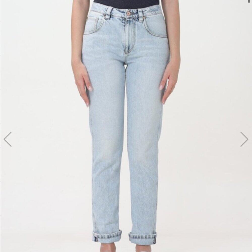 Brunello Cucinelli Straight Leg Jeans Mid Rise Size 8